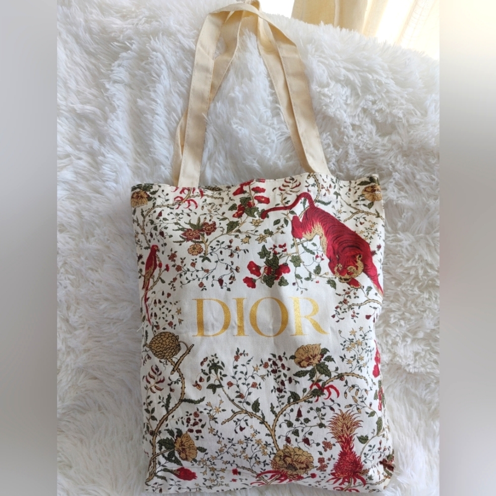Dior Beauté Tiger Pattern Novelty Tote Bag